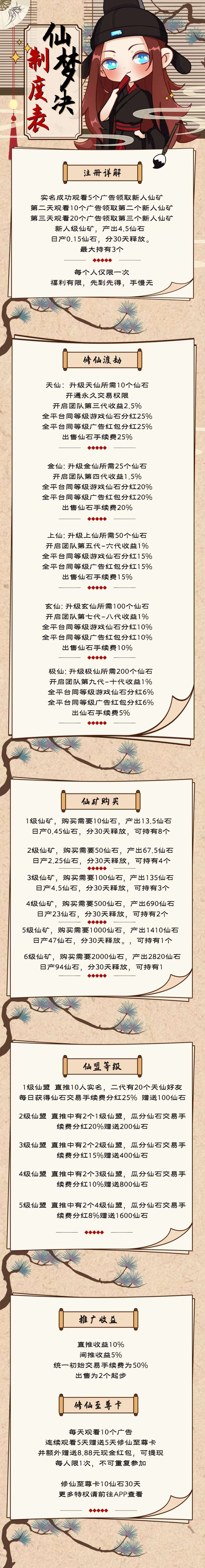 仙梦决 今天上线扶持无限代1（连续3天任务）