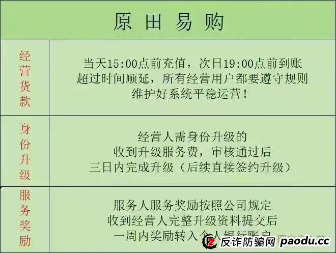原田易购安不安全？警惕：原田易购表面是商城电商平台，实则是互助骗局