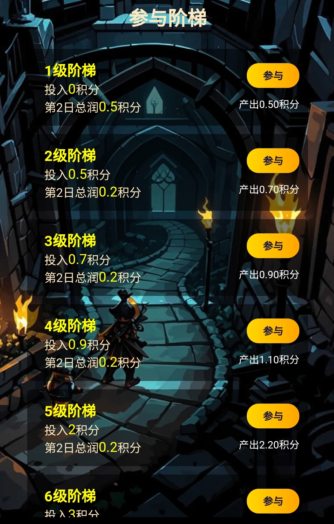 黑色城镇白嫖,爬阶梯模式,一积分三圆