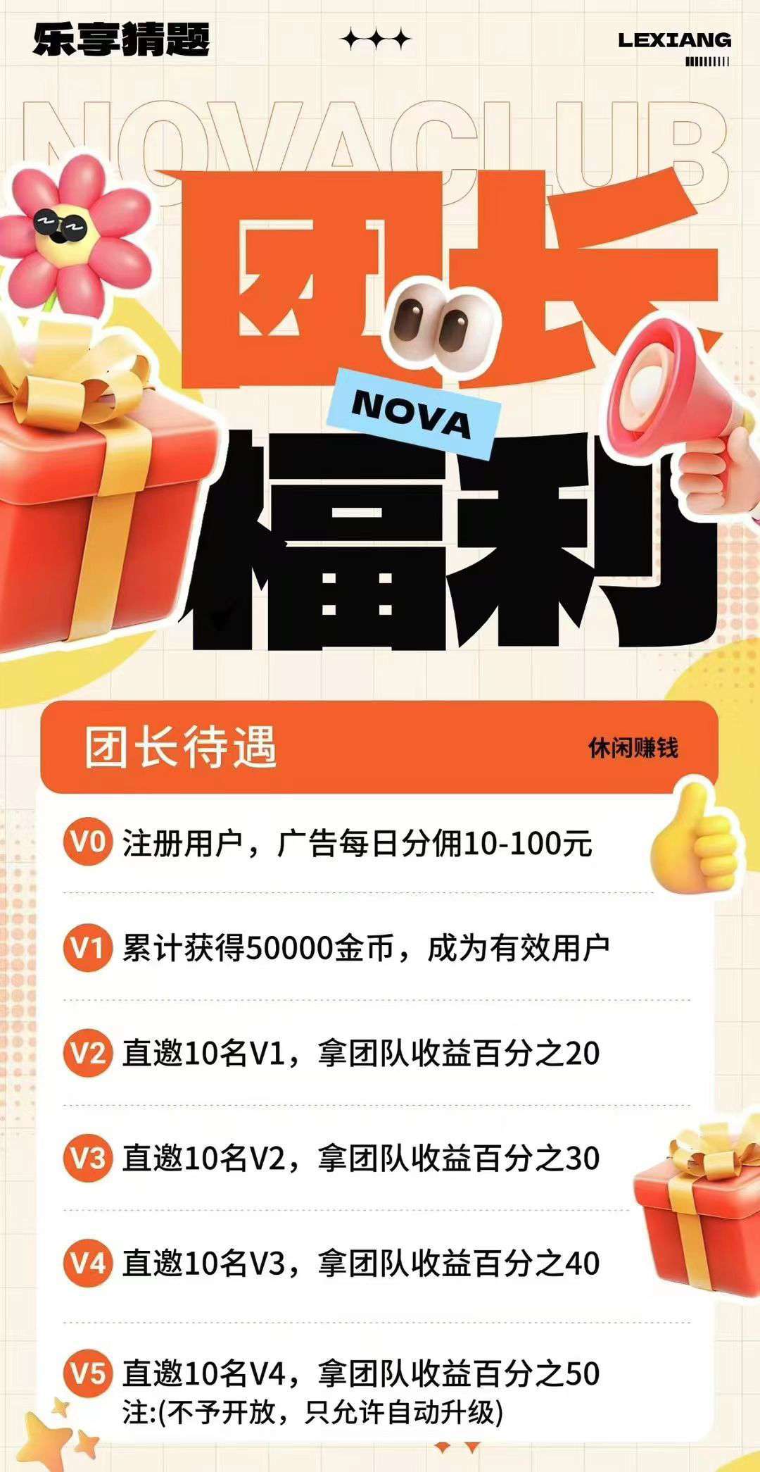 〖柚趣新版〗零撸看广告，保底收益高，不养机 团长模式。奖励V3️