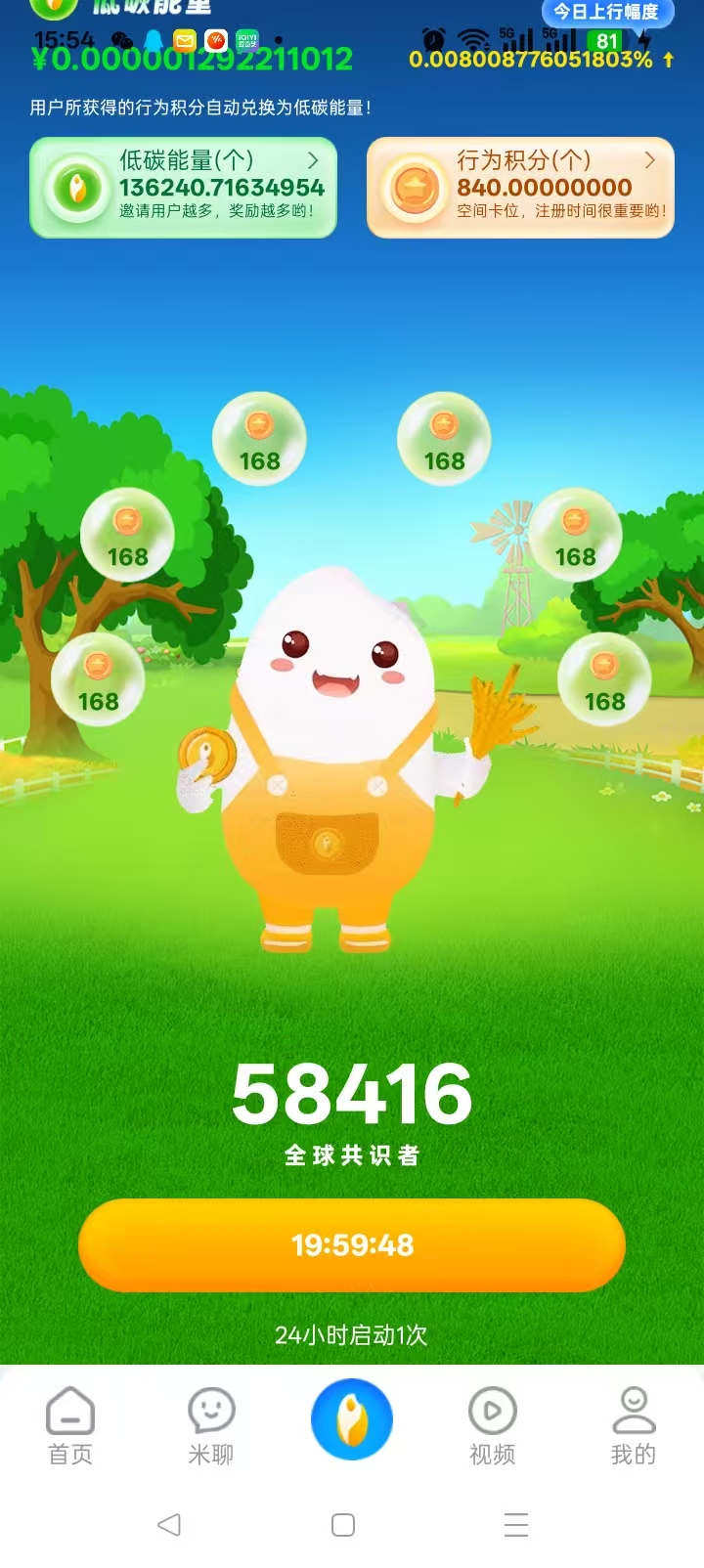 首码夹米,0撸能量,每天上涨