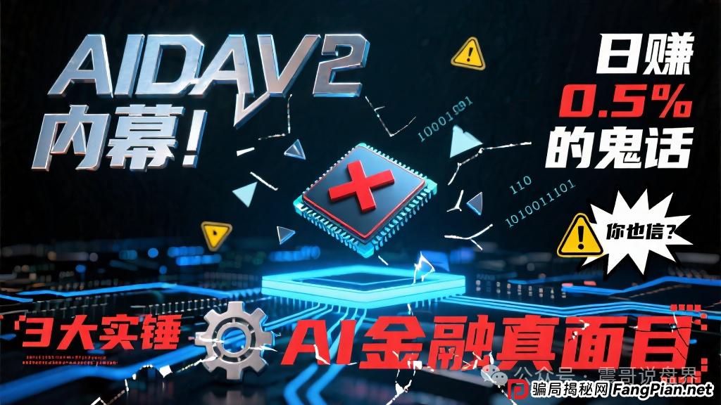 AIDAv2内幕！日赚0.5%的鬼话你也信？3大实锤＂AI金融＂真面目