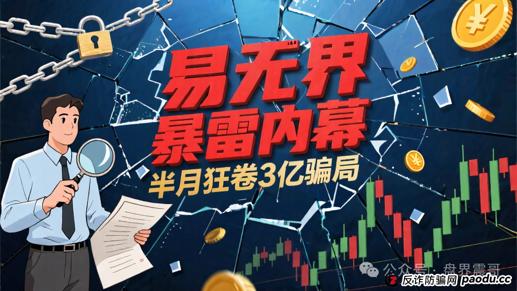 易无界暴雷内幕:震哥带你扒皮这个半月狂卷3亿的骗局!