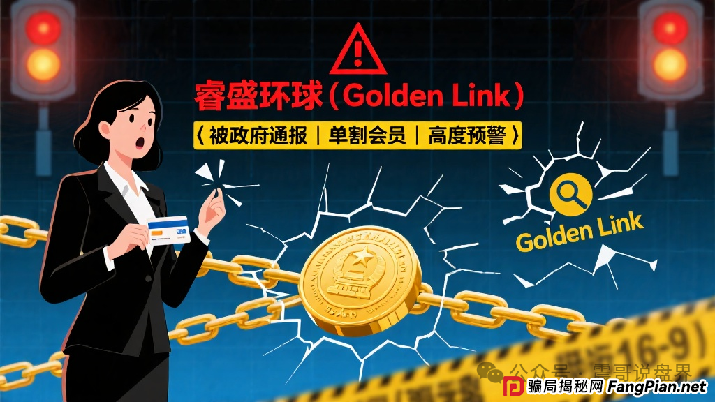 睿盛环球（Golden Link）资金盘骗局被政府通报，单割会员，高度预警