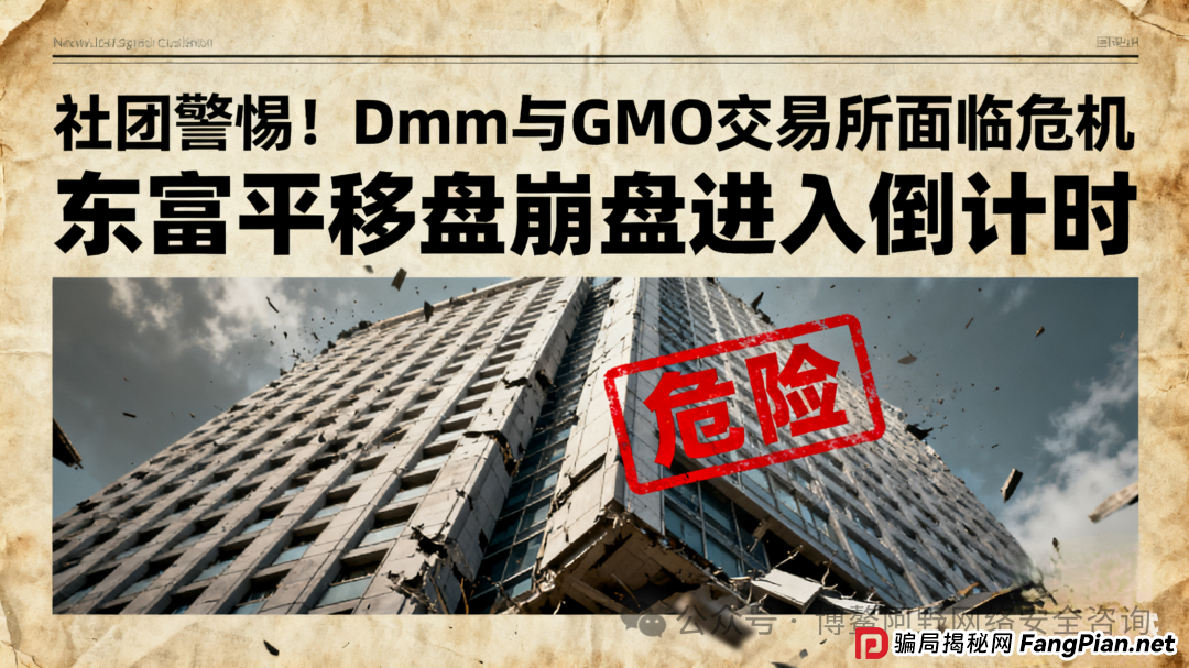 警惕！GMO交易所（Dmm社团）与东富平移盘，危机四伏，即将崩塌