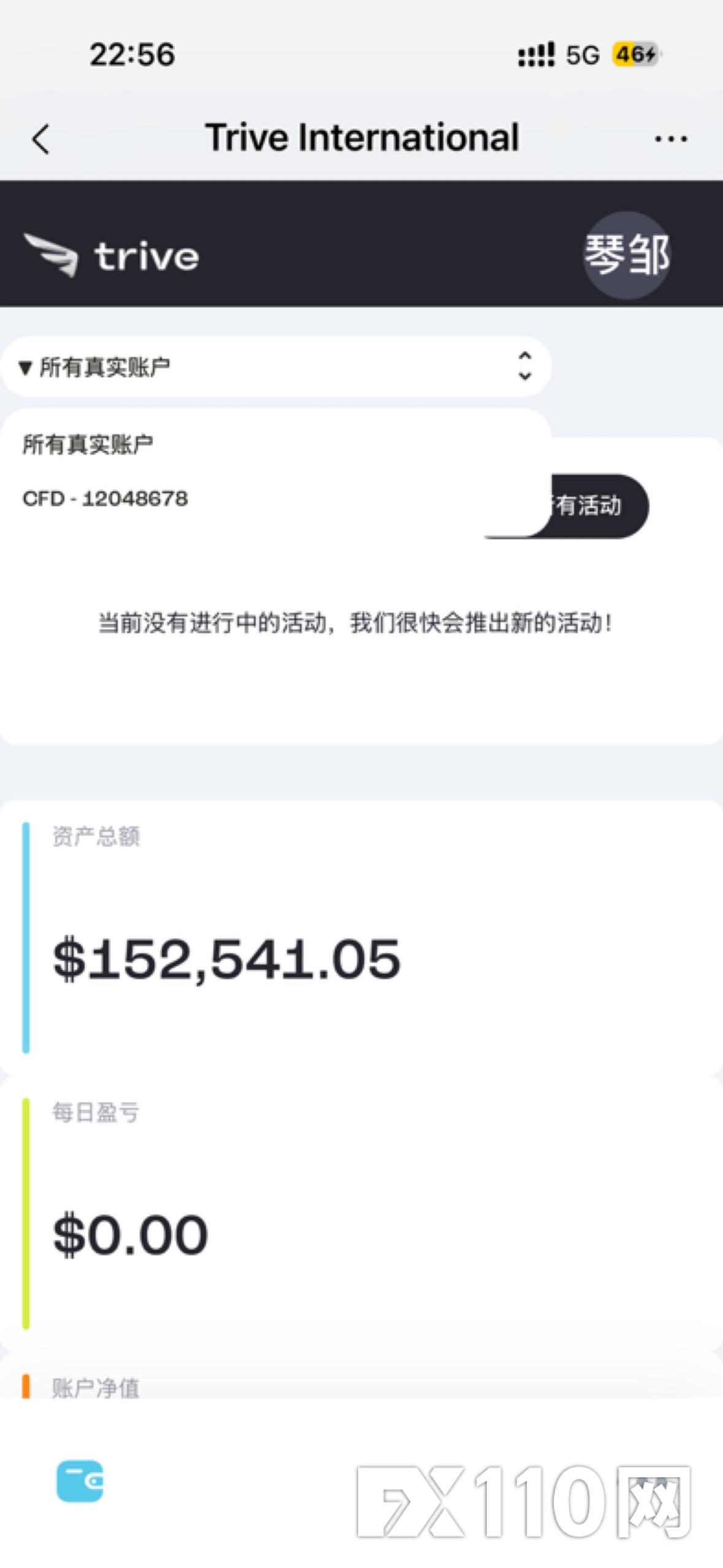 15.2万美金账户被Trive恶意封控(1)