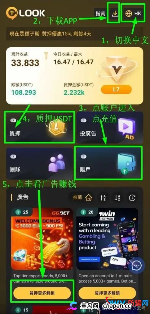 让你充钱、拉人、罚80%——看清LOOK必崩资金盘的五个死穴