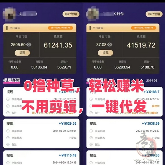代发帮首码！零撸分成模式(5)